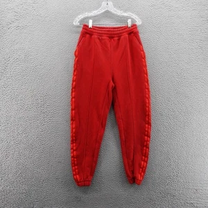 Adidas Ivy Park Jogger Pants Small Red Women High Rise Tapered Athletic - Picture 1 of 16