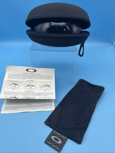 Oakley SI M Black Clamshell Case & Paperwork Damaged Frames -All Scratched *READ - Picture 1 of 8