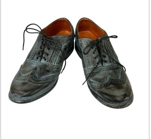 Cama de segunda mano Stu Lita Oxford puntas de ala azul madera a la deriva cuero vintage talla 8,0 - Imagen 1 de 9