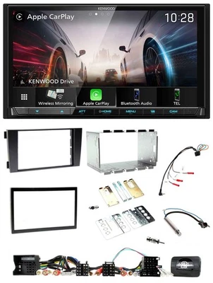 Kenwood Lenkrad 2DIN USB DAB Bluetooth Autoradio für Audi A6 C5 2001-2004 Aktivs - Bild 1 von 4