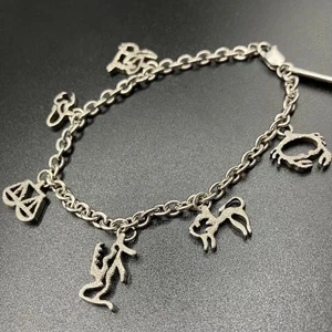 Emporio Armani The 12 Zodiac Signs Sterling Silver Bracelet 18.5cm T1 - Picture 1 of 9