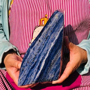 5.67LB Natural Sodalite Blue Stone Rocks Chunks Crystal Mineral Specimens - Picture 1 of 18