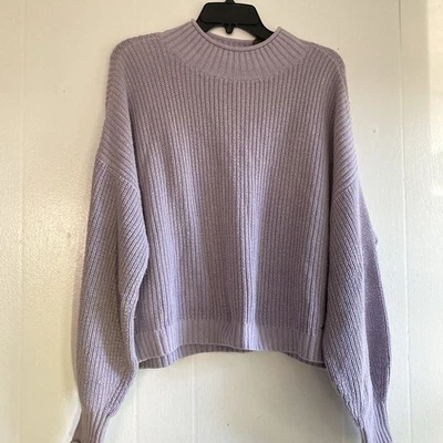 Hollister Women’s Long Sleeve Mock Neck Pullover Sweater Soft Lavender Size L - Image 1 of 4