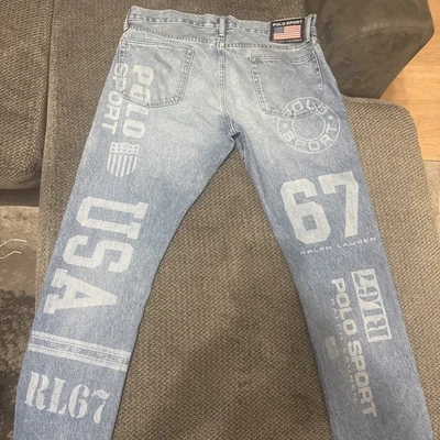 Ralph Lauren Polo Sport Varick Slim Jeans Men 1992 36x34 - Image 1 of 4