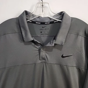 Nike Golfshirt Herren XL Grau Langarm Polo DriFit Stretch Pullover - Bild 1 von 9