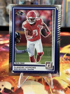 2025 Panini Donruss SP /199 - DeAndre Hopkins #244 Chiefs Ravens - Picture 1 of 2