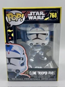 Funko POP! Star Wars - Retro May the Fourth: Clone Trooper Fives #768 - NIB - Picture 1 of 6