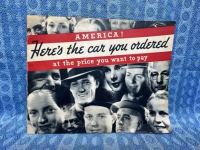 Folleto de ventas original Studebaker Car 1936 Presidente y dictador 20 páginas Foto 1 de 4