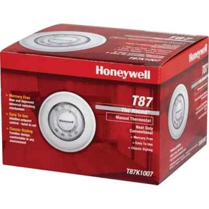 Honeywell T87N1000 Manual Thermostat – Round Temperature Control - Picture 1 of 3