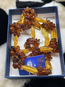 COLLAR ÁMBAR RUSO NUEVO. - Imagen 1 de 7