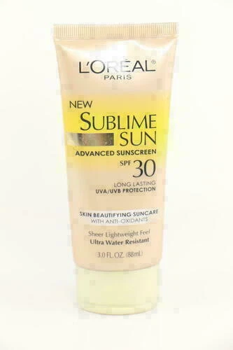 3 PACK LOreal Sublime Sun Advanced Sunscreen SPF 30 Lotion, 3 oz U11 - Image 1 of 1