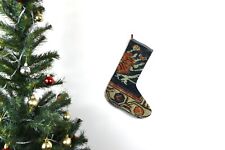 Kilim Christmas Stocking Vintage Rug Stocking Ethnic Decorative Xmas Socks S588