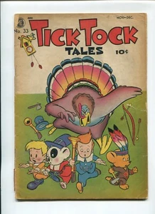 Tick Tock Tales #33 1951 Magazine Enterprises Edad de Oro Cubierta Lágrimas y Pérdidas - Imagen 1 de 2