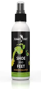 Funky Feet Shoe Deodorizer Spray - Foot Spray 4oz - Foot Deodorant Spray - Picture 1 of 6