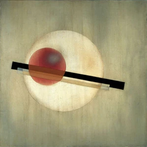 LAZLO MOHOLY NAGY Al 3 ARTE ABSTRACTO IMPRESIÓN GICLEE LIENZO FINO - Imagen 1 de 4