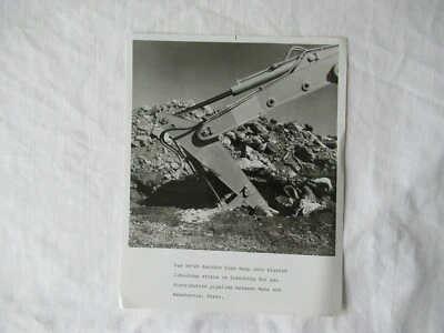 P&H RH-25 backhoe trenching real PHOTO 8x10" - Image 1 of 2