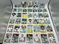 Vintage 1970s 1980s New York Jets 40 Card Lot Joe Namath John Riggins Collection