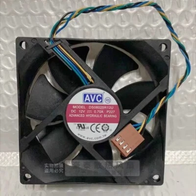 AVC DS08025R12U 8025 DC12V 0.70A 8CM 4-Wire PWM Cooling Fan - Image 1 of 3