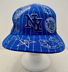 CITY HUNTER NY CITY Men’s Hat/Cap Blue Yankees “NY” Embroidered Size 7 1/4 - Picture 1 of 7