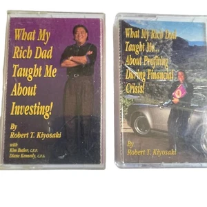 Robert Kiyosaki What My Rich Dad Taught Me About Investing 2 Vintage Cassettes - Picture 1 of 6