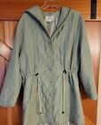 *Rare Vintage Nordstroms Hooded Quilted Jacket Single Stich 100%  Silk Linning 