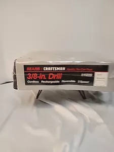 vintage Sears Craftsman cordless Rechargable Drill, 12229 NEW - Picture 1 of 13
