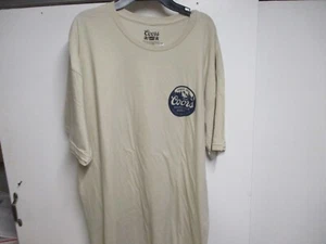 COORS ORIGINAL MENS (BANQUET BEER) T SHIRT (XL) NWT BEIGE SOFT COOL LOGOS - Picture 1 of 4