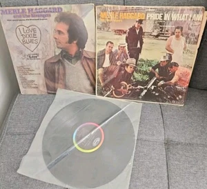 Merle Haggard LP~Pride In What I Am, I Love DIXIE Blues, I'm A Lonesome Fugiti** - Picture 1 of 7