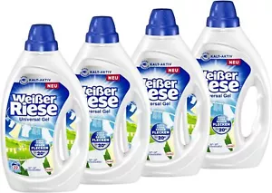 Weißer Riese Universal Gel, Vollwaschmittel, weiße Wäsche recycelbar, 4x 22 WL - Bild 1 von 7