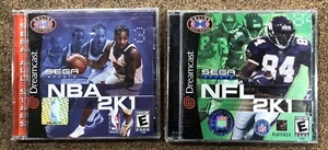 NEW Factory Sealed NFL & NBA 2K1 2001 Sega Dreamcast Console - Picture 1 of 4