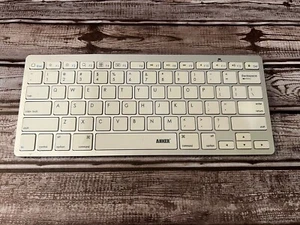 Anker Ultra Slim Wireless/Bluetooth Keyboard, White, K1280C, Tested, Free Ship - Picture 1 of 2