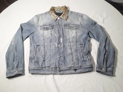 De Colección Guess Denim Chaqueta “Rex” Denim Chaqueta Bordada TODO O NADA y2k 🎲🔥 L Foto 1 de 4