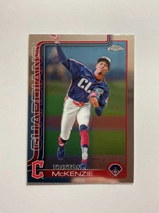 Triston McKenzie #21 Guardians - 2025 Topps Chrome - Baseball Cards - Picture 1 of 2
