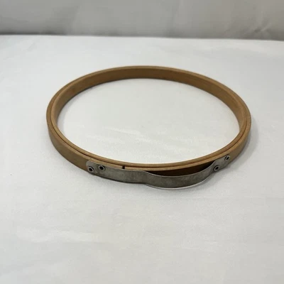 Vintage Princess Adjustable Bow Spring Embroidery Hoop 6” Wooden No Felt USA - Image 1 of 4