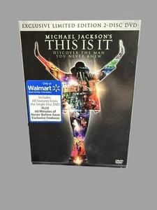 Michael Jackson's-This Is It Walmart Exclusive 2 Disc DVD Limited Edition Sealed - Imagen 1 de 8