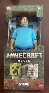 Mattel A Minecraft Movie 12 Inch Jack Black Steve Large Action Figure - Picture 1 of 2