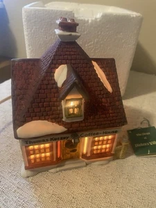 Dept 56 THOMAS KERSEY COFFEE HOUSE Holiday Village Christmas Decor - Picture 1 of 9