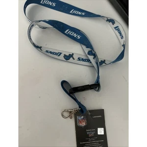 Detroit Lions Lanyard Keychain ID Holder - Picture 1 of 1