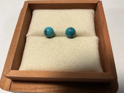 Pendientes James Avery Turquesa Piedras Preciosas Plata de Ley 925 Joyería Artesanal Fina Foto 1 de 4