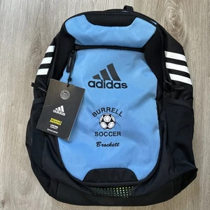Zaino Adidas Stadium 3 blu nero Burrell calcio calcio atletica sport borsa - Foto 1 di 9