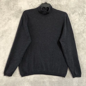 Suéter Brooks Brothers 346 Extra Grande Azul Lana Merino Cuello Simulado - Imagen 1 de 10