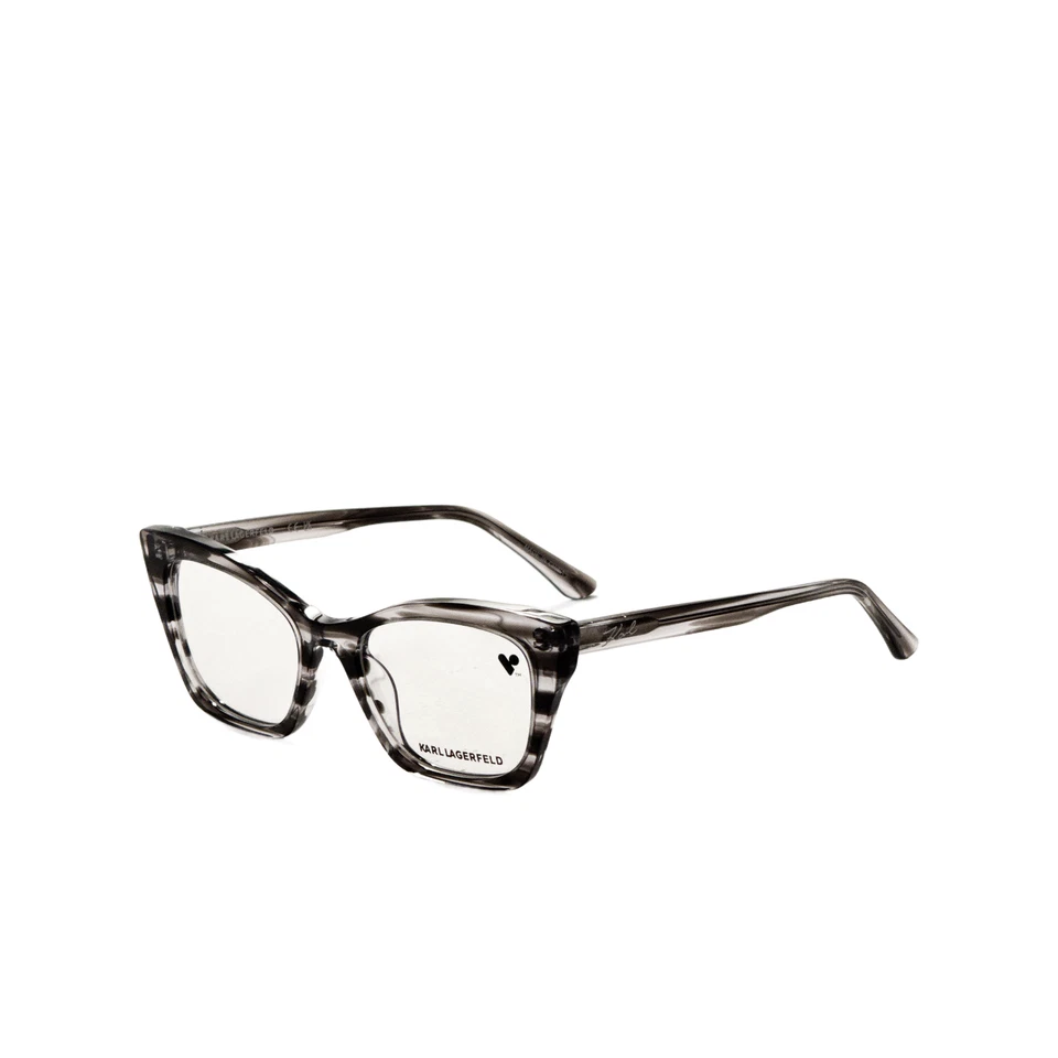 Ópticas grises a rayas Karl Lagerfeld 52 mm para mujer KL6134-060 Foto 1 de 1