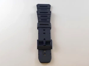 Cinturino nero in gomma tipo Casio ansa 20mm modello adatto CA53W-1 - Picture 1 of 4