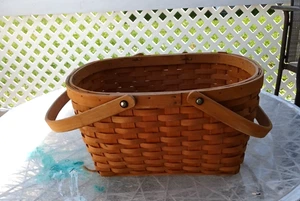 Picknickkorb aus Weide mit verstellbaren Griffen (F22) - Bild 1 von 4