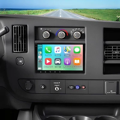 Carplay Car Stereo Radio GPS Navi FM For GMC Savana 2008-2024 Android 15 4+64GB - Image 1 of 4