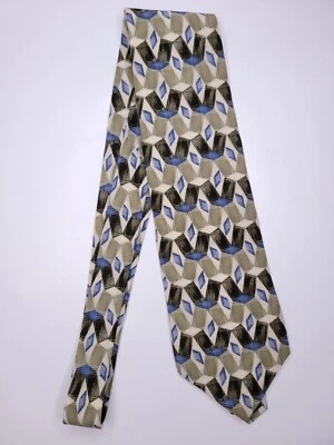 Henry Grethel Mens Formal Necktie 58"Lx0.375"W Green/Blue Neck Tie - Image 1 of 4