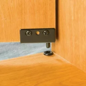 Black Simplex Concealed Hinges for Wood Door, Pair (Good for one Door) - Picture 1 of 3