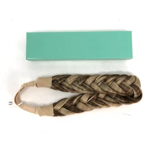 Diadema trenzada Madison The Halo morena rubia correa elástica ajustable - Imagen 1 de 12