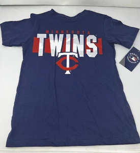 Camiseta de algodón MINNESOTA TWINS mercancía con licencia NIÑOS AZUL XS 4/5 (498) - Imagen 1 de 4