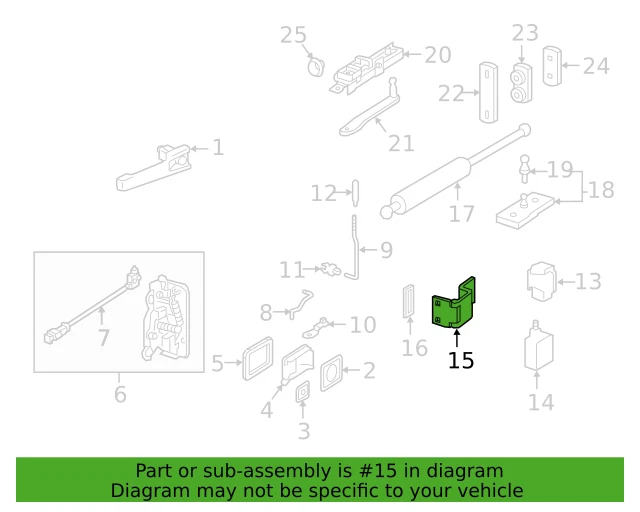 Mercedes Benz Genuine G500 G55 AMG G63 AMG G550 2002-2018 Hinge OE 4637406600 - Image 1 of 3